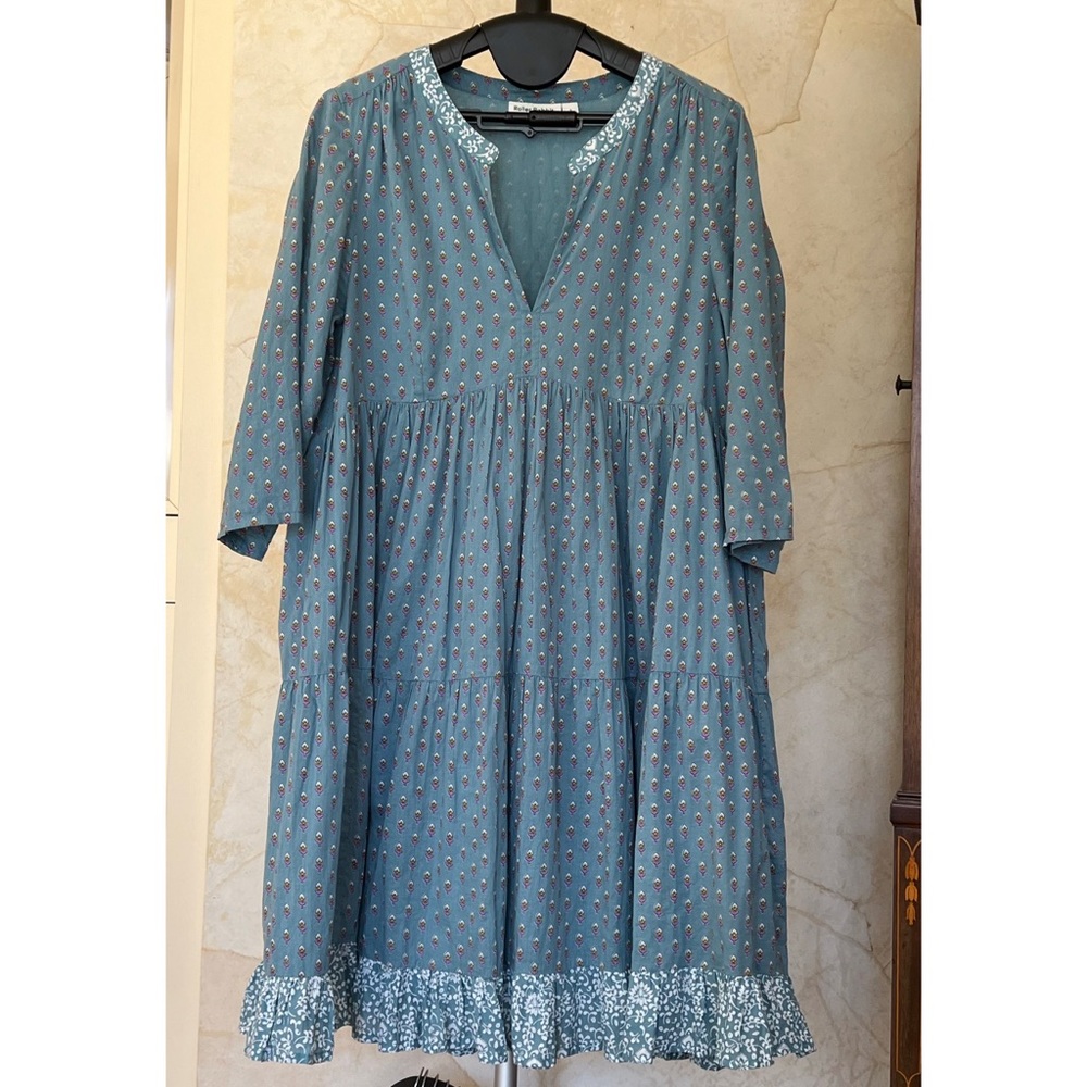 NWOT Roller Rabbit Tiered Peasant Dress - S - Picture 6 of 9